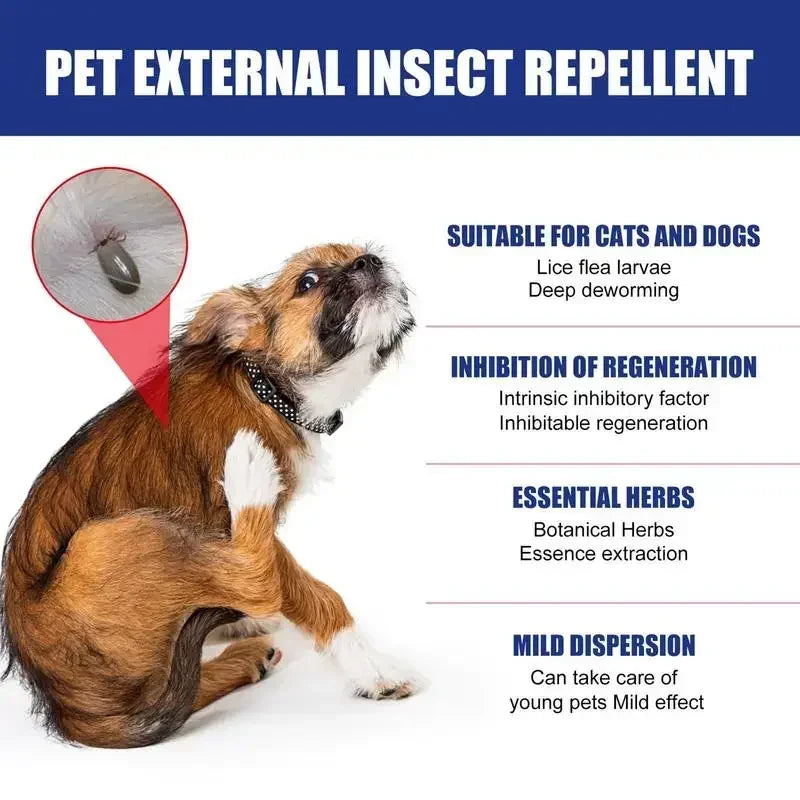 Spray Anti-Puces Naturel pour Chien et Chat – Nettoyage et Protection de la Peau